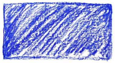 Kalemlerle çizilmiş mavi arkaplan tanıtım kutusu