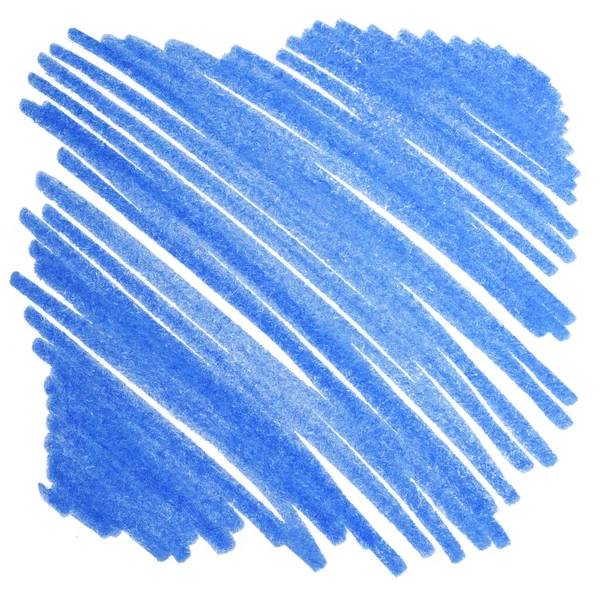 マーカー ストローク ブルー 線の縞模様の場所 背景要素 — ストック写真