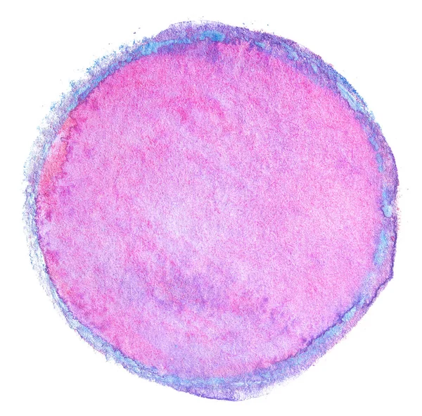 Akvarell Violett Blå Cirkel Element Med Mättade Färger Och Ljus — Stockfoto