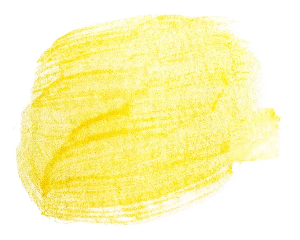 Золота Пляма Пофарбована Пензлем Текстурою — стокове фото
