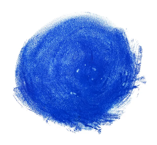 Dessiner Cercle Crayons Bleus Avec Des Rayures Cercle Texture Pastel — Photo