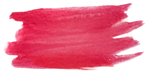 Ręcznie Rysowane Akwarela Czerwony Element Szczotka Logo Malowane Tło Akwarela — Zdjęcie stockowe