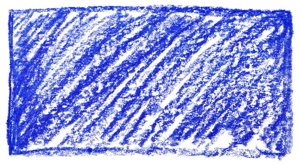 Kalemlerle çizilmiş mavi arkaplan tanıtım kutusu