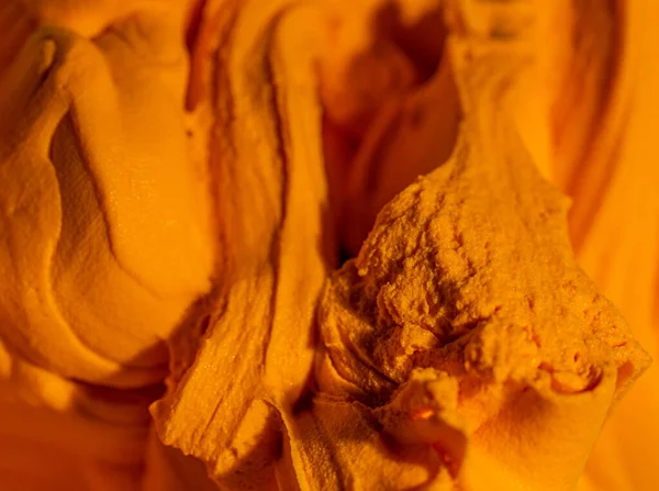 Massa Lodo Amarelo Textura Enrugada — Fotografia de Stock