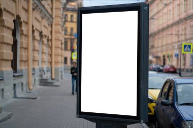 Reklam panosu, reklam için dikey MOCKUP