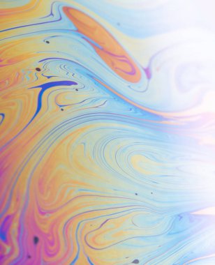 Soyut yanardöner arka plan paraziti açık gökkuşağı renkleri. Sabun köpüğü dokusu