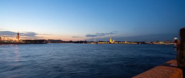 Saint Petersburg manzaralı neva manzaralı..