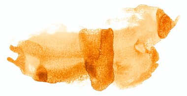 Beyaz arkaplanda sarı suluboya sıçraması.