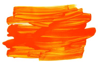 Beyaz arkaplanda suluboya fırça darbeleri izole