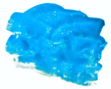 Mavi boyalı soyut suluboya arkaplan