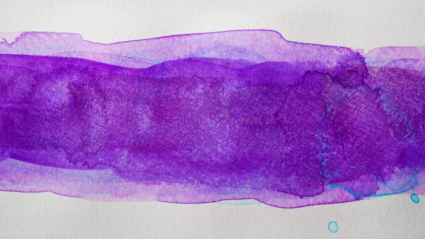Акварельная Текстура Полоса Полоса Фиолетовый Бумажном Фоне — стоковое фото