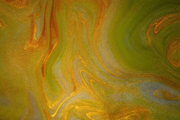 Fondo Brillante Verde Oro Amarillo Abstracto Con Brillantes Nubes Perladas — Foto de Stock