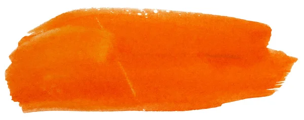 Warna Air Berwarna Oranye Pada Latar Belakang Putih Terisolasi Digambar — Stok Foto
