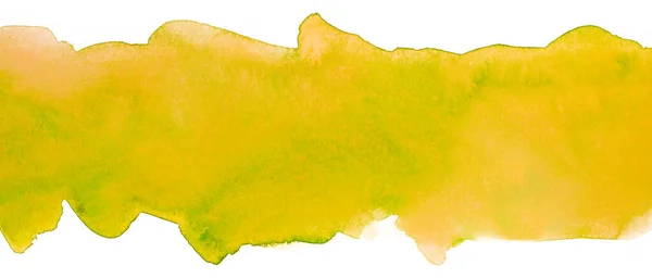 Pasek Akwarela Tło Żółto Zielone Kolory Element Projektowania Miejscem Tekst — Zdjęcie stockowe