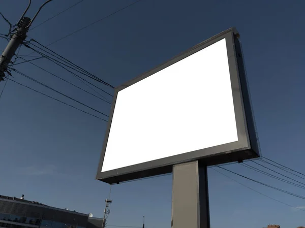 Prázdný Billboard Ulici Místo Pro Text — Stock fotografie