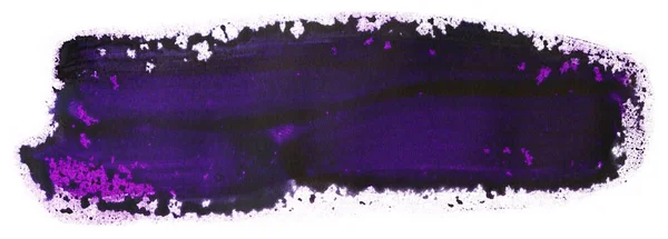 Mancha Acuarela Púrpura Sobre Fondo Blanco Elemento —  Fotos de Stock