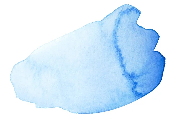 Noda Biru Cat Air Dengan Tekstur Kertas Pada Latar Belakang — Stok Foto