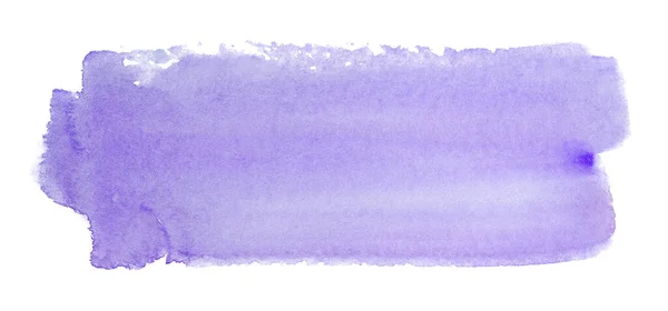 Violet Akvarell Folt Háttér Papír Textúra Fehér Alapon Szabadkézi Festék — Stock Fotó