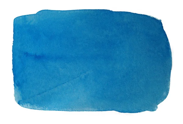 Warna Air Noda Latar Belakang Dengan Kertas Tekstur Biru Pada — Stok Foto