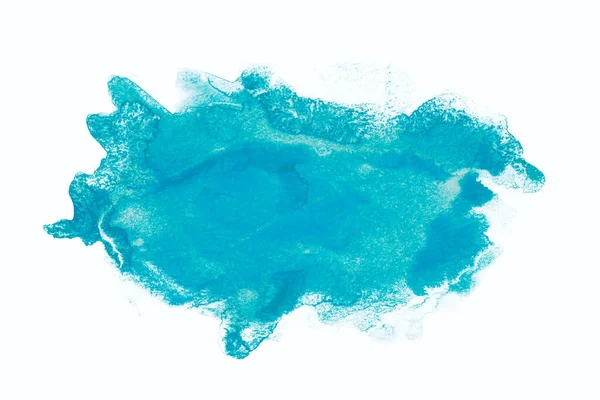 Абстрактне Акварельне Зображення Фоні Рідкою Фарбою Акварелі Ізольоване Білому Сині — стокове фото