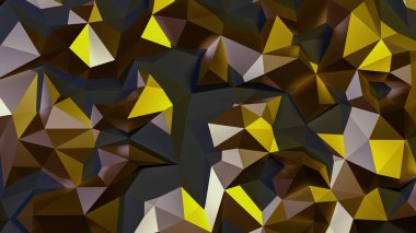 soyut çokgen arkaplan. Siyah sarı ışık.