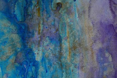 Kağıt üzerinde soyut grunge boya, lekeler, lekeler, doku.