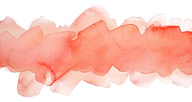 Çok katmanlı kırmızı şerit. Metin için yeri var. Tasarım için suluboya dokusu