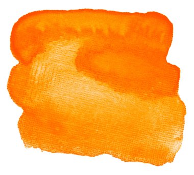 Sarı turuncu suluboya lekesi