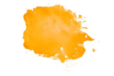 turuncu suluboya lekesi soyut boya lekesi