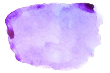 Suluboya ve morumsu boya lekesi