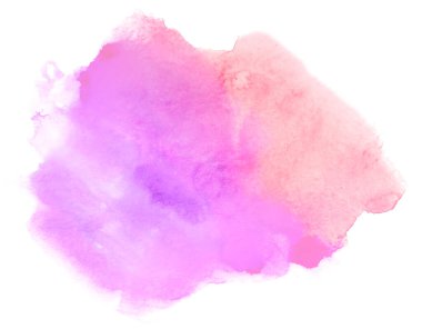 Suluboya ve morumsu boya lekesi