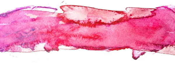 Röd Akvarell Rand Bakgrund Textur Element — Stockfoto