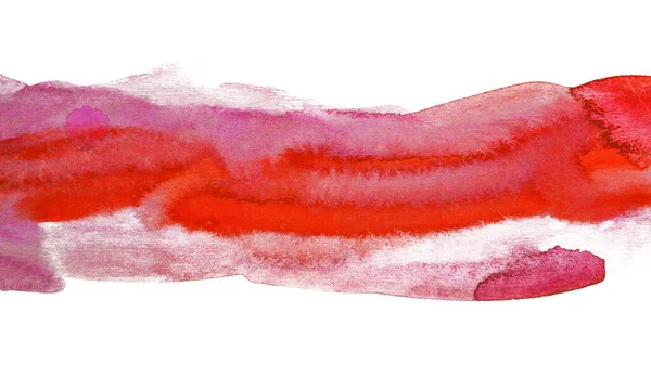 Красная Полоса Полосы Акварели Прозрачный Слой — стоковое фото