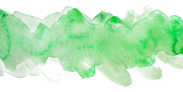 Πολυστρωματική Πράσινη Λουρίδα Υδατογραφίας Grunge — Φωτογραφία Αρχείου