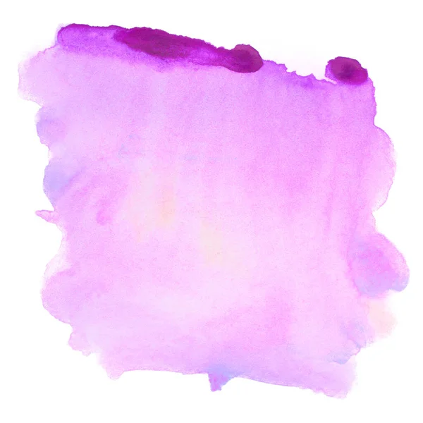 Fläck Med Akvarell Magenta Färg — Stockfoto