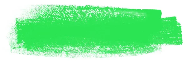 Green Watercolor Stain Brush Stroke — Stock Photo, Image