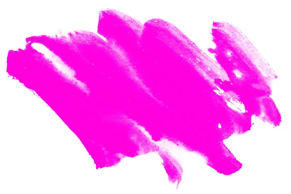 Plama Farbą Akwarelową Magenta — Zdjęcie stockowe