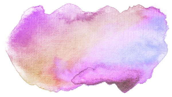 Tache Avec Peinture Magenta Aquarelle — Photo