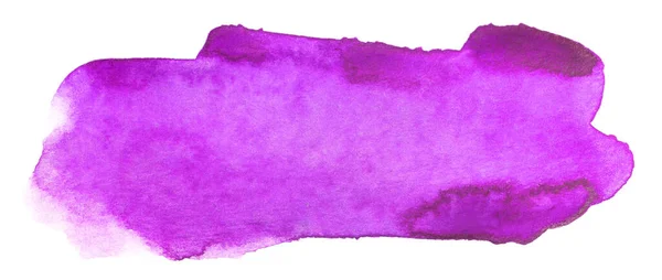 Tache Avec Peinture Magenta Aquarelle — Photo