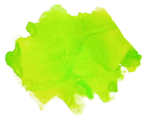 Teinte Aquarelle Verte Acide Vert Vif Avec Une Teinte Jaune — Photo