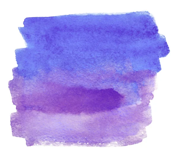 Tache Avec Peinture Aquarelle Violette — Photo