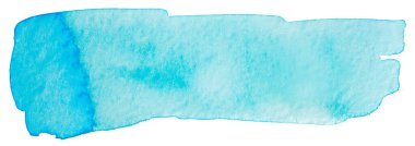 mavi suluboya leke elle çizilmiş..