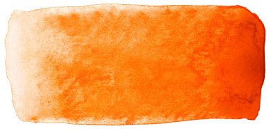 Suluboya boyası dikdörtgen elementi turuncu