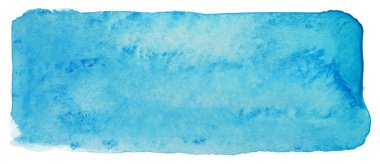 Suluboya lekesi dikdörtgen arkaplan mavisi