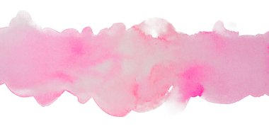 Mavi ve mor suluboya şeritler. suluboya kenarlı düz yatay.