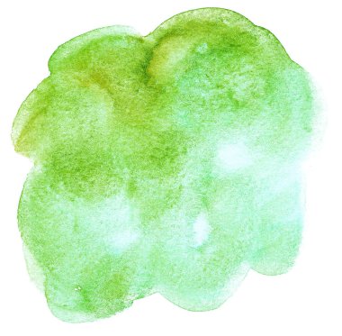 Beyaz arka planda suluboya lekesi. tasarım için öge.