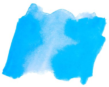 Beyaz arka planda suluboya lekesi. tasarım için öge.