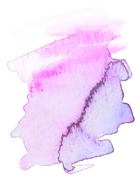 Purple Watercolor Stain Drawn Hand High Resolution Real Texture — Stock Photo, Image