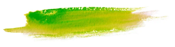 Coloration Aquarelle Jaune Vert Dessinée Main — Photo