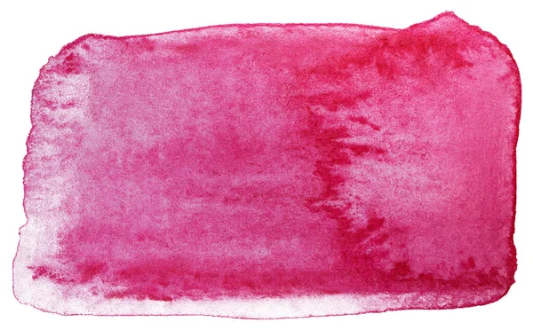 Watercolor Stain Rectangle Element Red — Stock Photo, Image